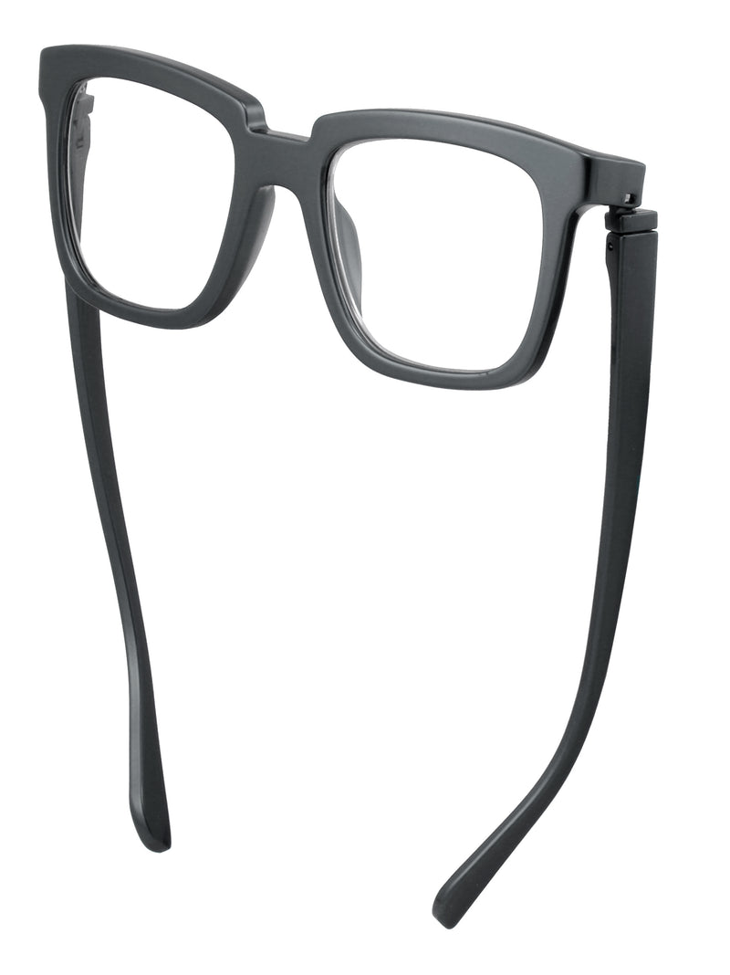 Load image into Gallery viewer, Bunny Eyez Bunny Readers - Glossy Gunmetal Grey - Down position
