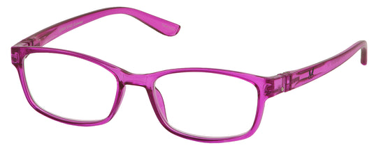 Bunny Eyez Ruthie Readers - Pretty In Pink Crystal - Up position