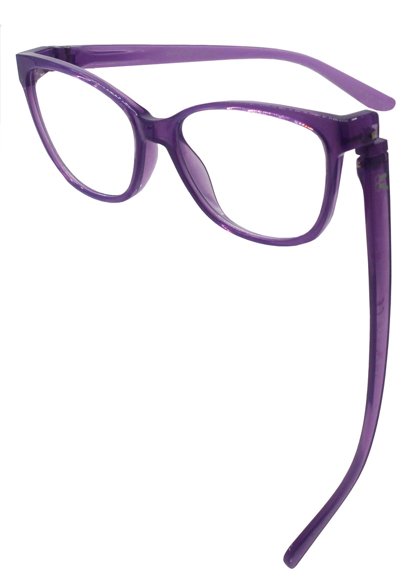 Load image into Gallery viewer, Bunny Eyez Stevie Tiltable Blue Screen Lens Reader medium purple
