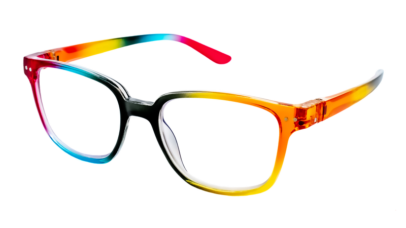 Load image into Gallery viewer, Andrew Rainbow Pride 2023 Limited Edition Tiltable Blue Screens Lens Reading Glasses

