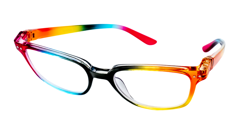 Load image into Gallery viewer, Andrew Rainbow Pride 2023 Limited Edition Tiltable Blue Screens Lens Reading Glasses
