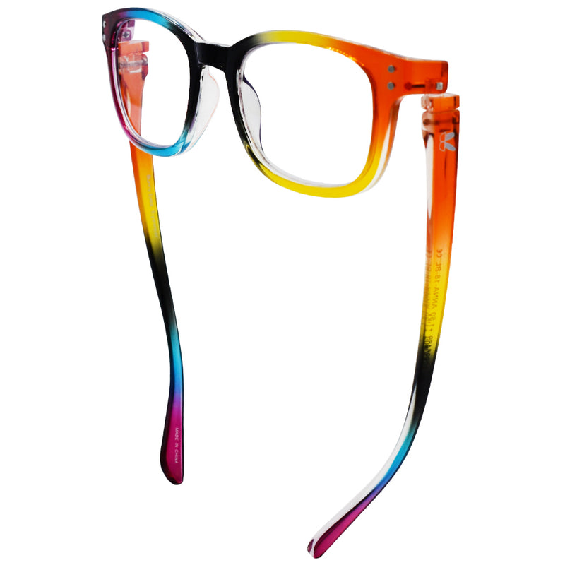 Load image into Gallery viewer, Anna Rainbow Pride 2024 Limited Edition Tiltable Blue Screens Lens Reading Glasses
