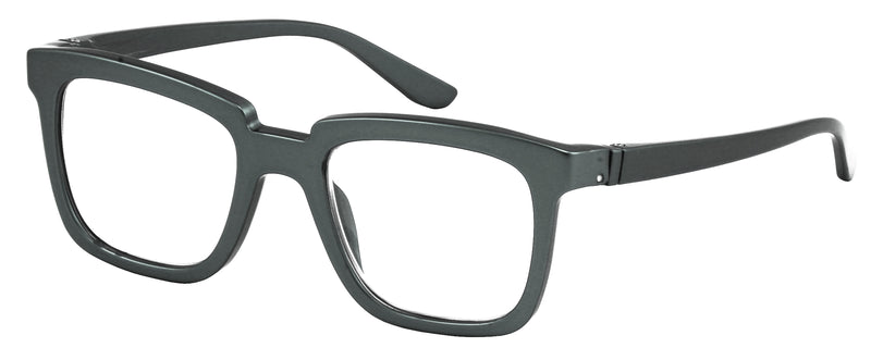 Load image into Gallery viewer, Bunny Eyez Bunny Readers - Glossy Gunmetal Grey - Up position
