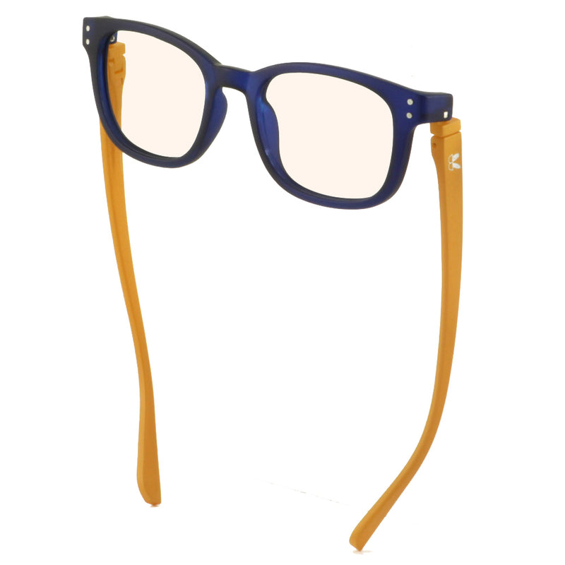 Load image into Gallery viewer, Kaley Blue Screen Lens Reader in Navy/Gold
