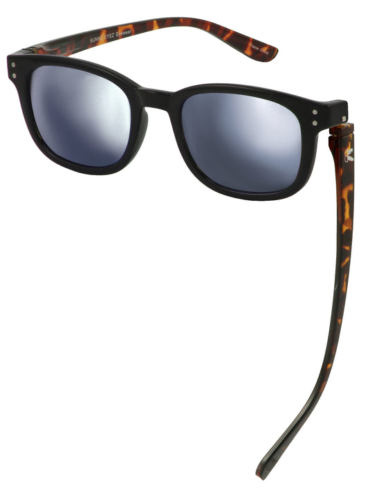 Bunny Eyez Sunnyz Sunglasses -  Anna in Super Black with Tortoise Temples 
